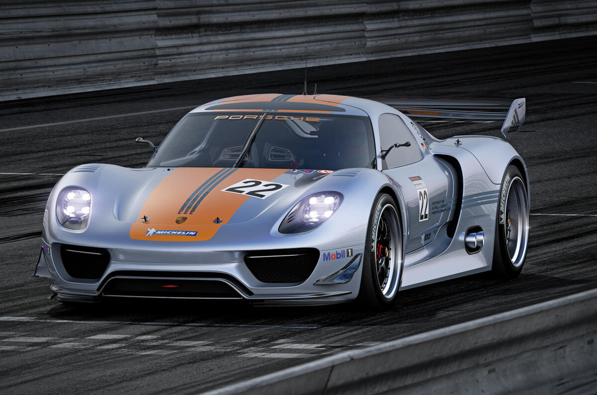 Detroit motor show Porsche 918 RSR